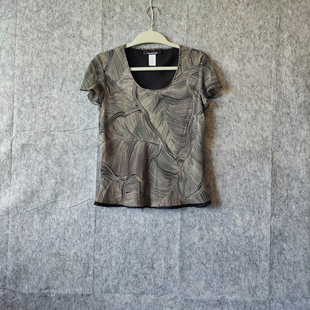 Jones New York Editorial Business Casual Silk Office Party Fairy Top Skirt Set